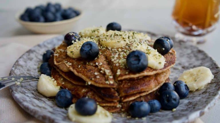 banana pancake. recipe Gluten free high protein