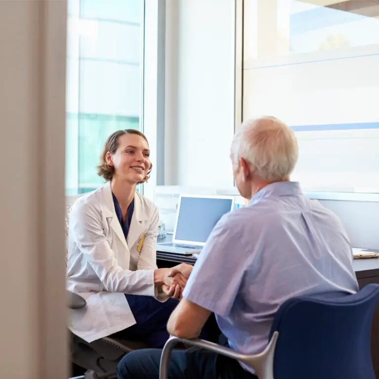 hc professional advises patient